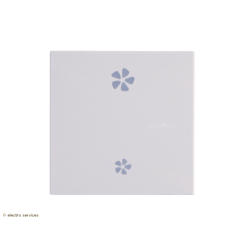 Enjoliveur commande VMC Hager Gallery - Blanc - HAGWXD003B