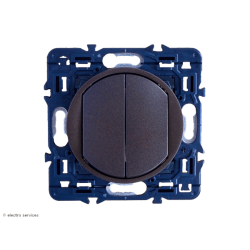 Double poussoir ou poussoir inverseur Céliane Legrand - Graphite - LEG99532