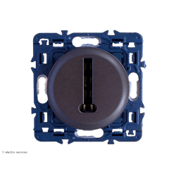 Prise téléphone Céliane Legrand - Graphite - 099545