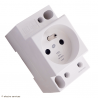 Prise modulaire 2P+T 16A 250V Schneider Resi9 R9PCS616 rail DIN