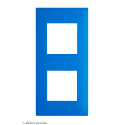 Plaque 2 postes Espace Evolution Arnould - Turquoise - ARN64422