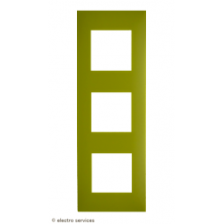 Plaque 3 postes Espace Evolution Arnould - Vert - ARN64453