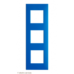 Plaque 3 postes Espace Evolution Arnould - Turquoise - ARN64423