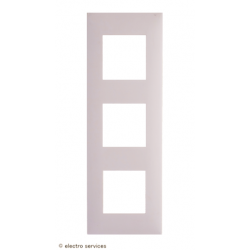 Plaque 3 postes Espace Evolution Arnould - Blanc - ARN64403