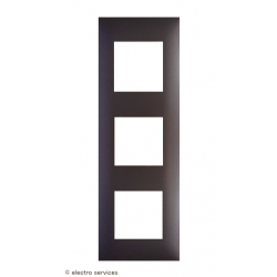 Plaque 3 postes Espace Evolution Arnould - Magnesium - ARN64503