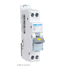 Disjoncteur 32A 1P+N courbe C 3kA Hager MFN732 1 module