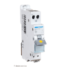 Disjoncteur automatique 2A 1P+N courbe C Hager MFS702 3kA