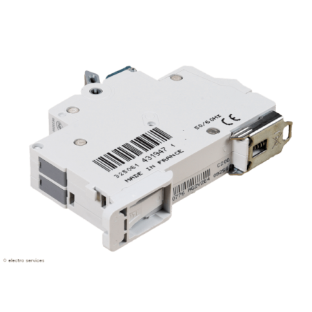 Disjoncteur automatique 2A 1P+N courbe C Hager MFS702 3kA