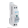 Disjoncteur 16A 1P+N courbe D 6–10kA Hager NGT716 1 module