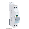 Disjoncteur 16A 1P+N courbe C 4.5–6kA Hager MJT716 1 module