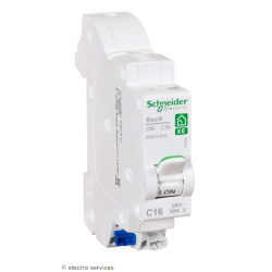Disjoncteur 1P+N 16A courbe C Schneider Resi9 XE R9EFC616 embrochable