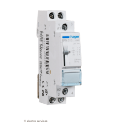 Télérupteur 1 NO + 1 NF 230V 16A 1 module Hager EPN515