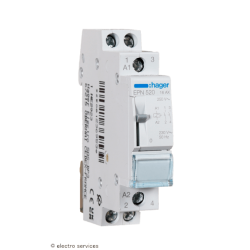 Télérupteur 2F 230V 16A 1 module Hager EPN520