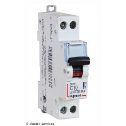 Disjoncteur 10A courbe C Legrand DNX³ 406773 – 1P+N 6kA 1 module