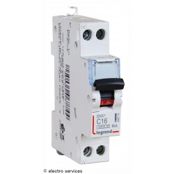 Disjoncteur 16A courbe C Legrand DNX³ 406774 – 1P+N 6kA 1 module