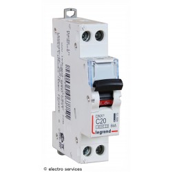 Disjoncteur 20A courbe C Legrand DNX³ 406775 – 1P+N 6kA 1 module