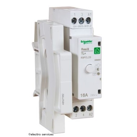 Télérupteur silencieux 16A 1NO Schneider Resi9 R9PCL2S rail DIN