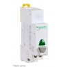 Bouton poussoir lumineux Schneider A9E18036 NO gris voyant vert rail DIN