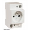 Prise modulaire 2P+T 16A 250V Schneider Resi9 R9PCS616 rail DIN