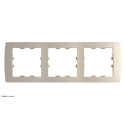 Plaque Kallysta classic horizontale 3 postes - Dune - HAGWK413