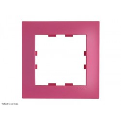 Plaque Kallysta pop 1 poste - Corail - HAGWKN541