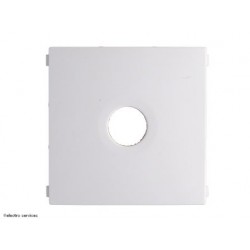 Enjoliveur Kallysta pour prise TV - Blanc - HAGWK740B
