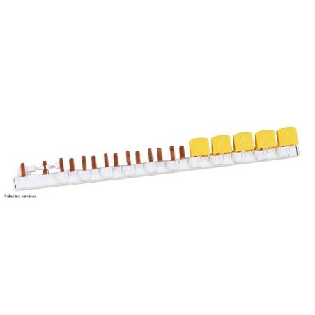 Peigne 1P+N 63A 13 modules Schneider Resi9 R9PXH213 cache dents