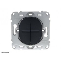 Va-et-vient + poussoir Ovalis Schneider - Anthracite - S461285