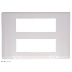 Plaque Mosaic Legrand 2x6 modules - Blanc - LEG78836L