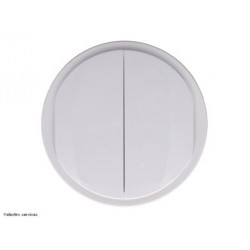 CB0001 Enjoliveur double Céliane™ Legrand blanc