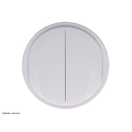 CB0001 Enjoliveur double Céliane™ Legrand blanc