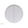 CB0001 Enjoliveur double Céliane™ Legrand blanc