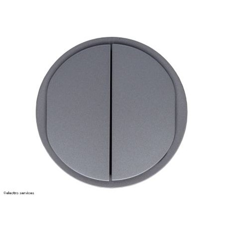 CT0001 Enjoliveur double Céliane™ Legrand titanium