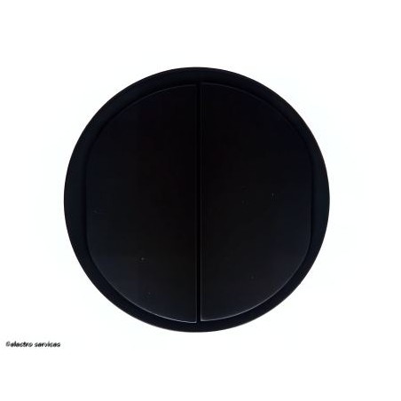 CN0001 Enjoliveur double Céliane™ Legrand noir