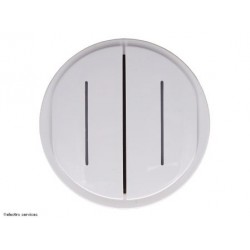 CB2007 Enjoliveur double témoin Céliane™ Legrand blanc