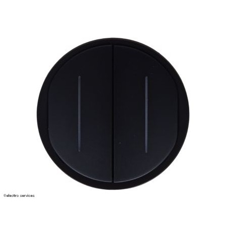 CN2007 Enjoliveur double témoin Céliane™ Legrand noir