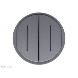 CT2007 Enjoliveur double témoin Céliane™ Legrand titanium