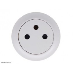 Enjoliveur prise 2P+T Surface Céliane Legrand blanc CB0111