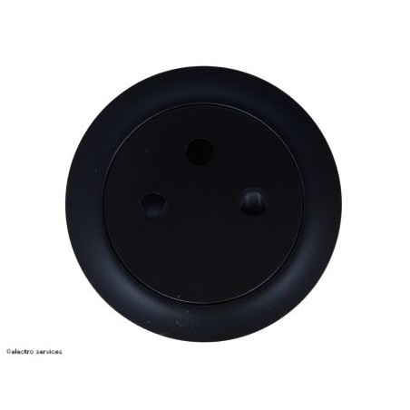 Enjoliveur prise 2P+T Surface Céliane Legrand noir CN0111