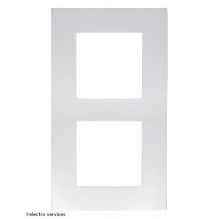 Plaque verticale 2 postes Arnould 60825 Espace Lumière – ⚠️ entraxe 57 mm, produit arrêté