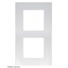Plaque verticale 2 postes Arnould 60825 Espace Lumière – ⚠️ entraxe 57 mm, produit arrêté
