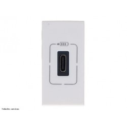 Chargeur USB Type-C 1,5A 5V 7,5W 230V 1 module Mosaic Legrand - Blanc - LEG77589