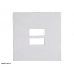 Enjoliveur chargeur USB Hager Gallery - Blanc - HAGWXD112B