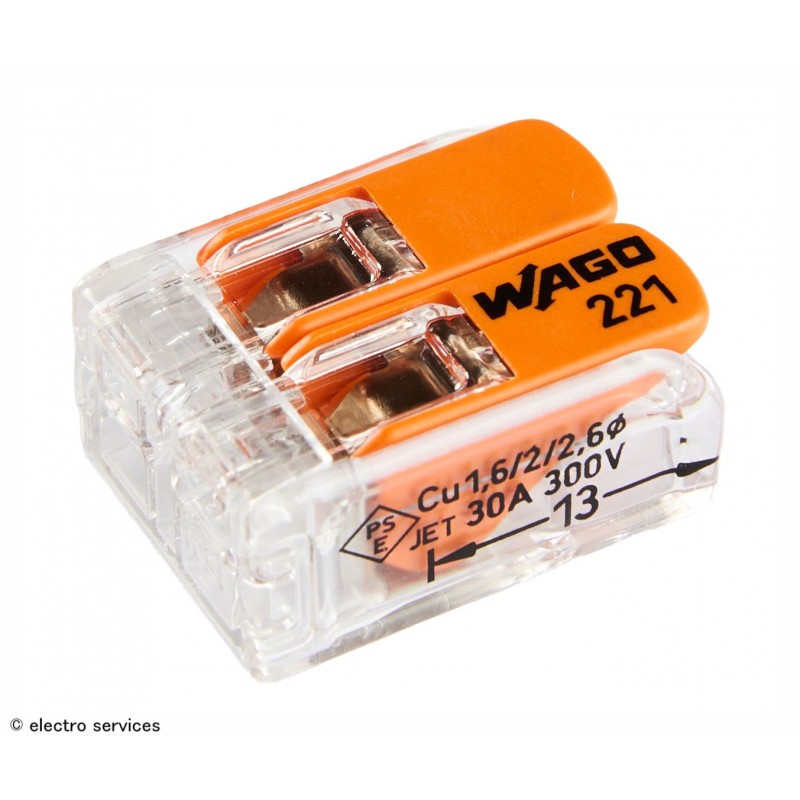 Boîte 75 Bornes WAGO à Ressort – WG-BOX 2-224 – Neuve