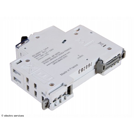 Disjoncteur 20A courbe C Legrand DNX³ 406784 – 1P+N auto 6kA 1 module