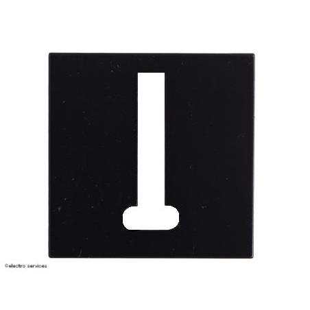 Enjoliveur prise téléphone Hager Gallery WXD200N – noir