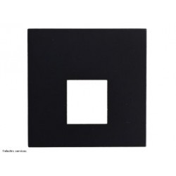 Enjoliveur prise RJ45 sans porte étiquette Hager Gallery WXD202N noir