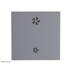 Enjoliveur commande VMC Hager Gallery - Titane - HAGWXD003T