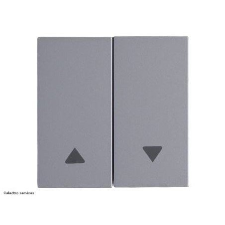 Enjoliveur interrupteur volet roulant Hager Gallery WXD300T titane