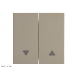 Enjoliveur interrupteur volet roulant Hager Gallery WXD300D dune
